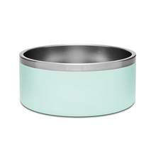 32oz/64oz Stainless Steel Custom Pattern Thermal Insulation Round Pet Bowl Dog Food Container